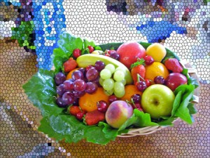 Come creare una composizione di frutta sintetica  