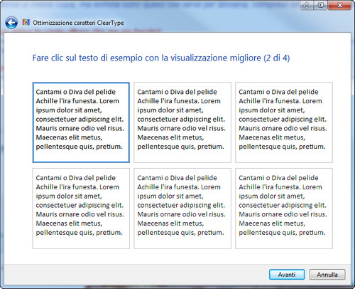 Come aumentare la leggibilità dei caratteri di scrittura su Windows 7 e XP  