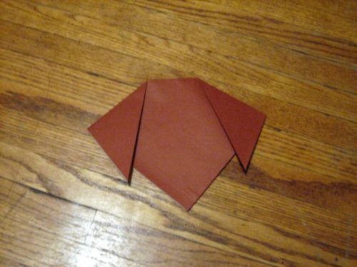 Come fare un cane con l'origami  