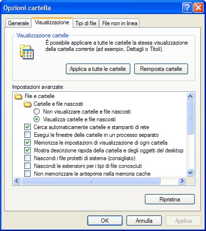 Come visualizzare i file nascosti su Windows 7 e XP  