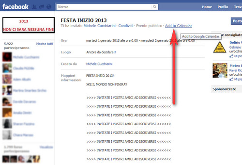 Come aggiungere gli eventi di Facebook a Google Calendar  