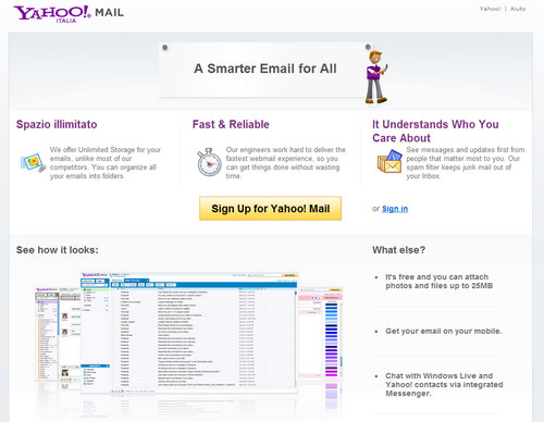 Come creare un indirizzo Yahoo Mail  