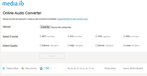 Come convertire file audio online  