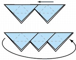 Come fare una scatola triangolare con l'origami  