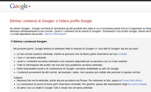 Come cancellarsi da Google+  