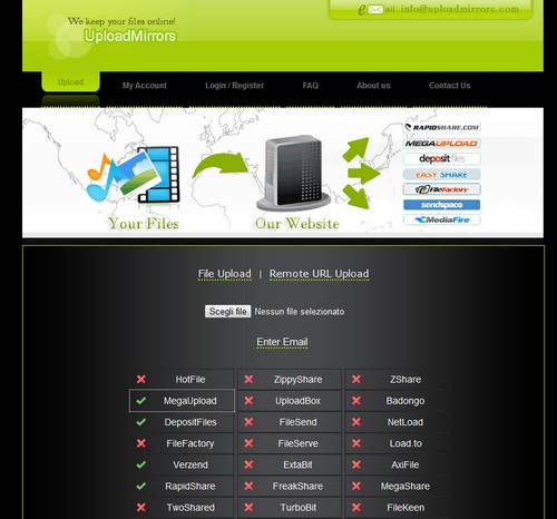 Come caricare file su più servizi di hosting contemporaneamente  