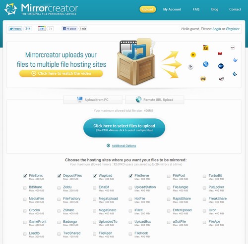 Come caricare file su più servizi di hosting contemporaneamente  