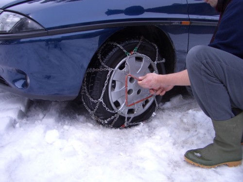 Come montare le catene da neve  