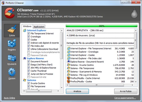 Come pulire il PC con CCleaner  