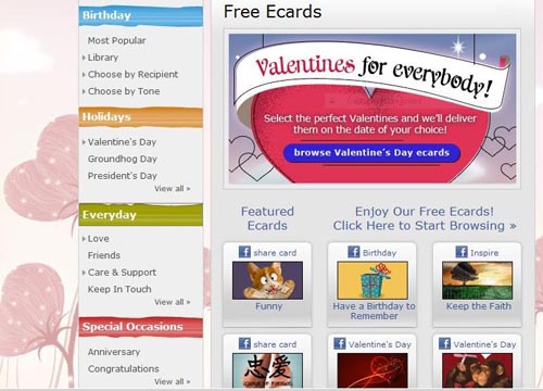 Come scaricare cartoline virtuali per San Valentino  