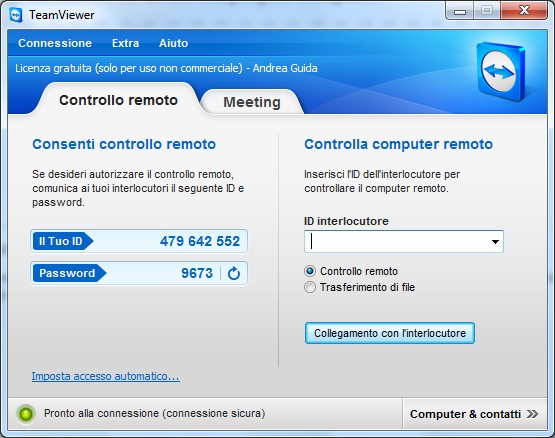 Come usare TeamViewer  