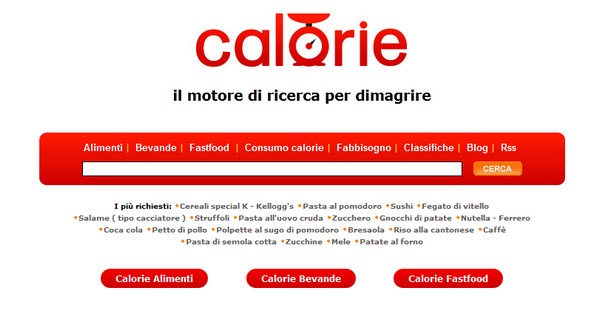 Come calcolare calorie alimenti  