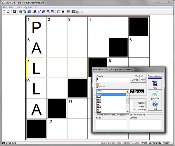 Come creare cruciverba  