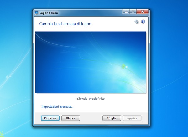 Come cambiare la schermata di logon di Windows 7  