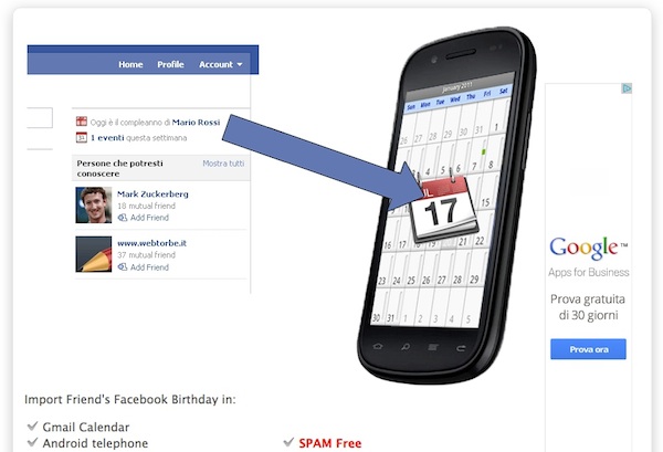 Come importare i compleanni di Facebook su Google Calendar 