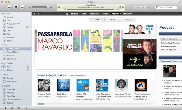 Come iscriversi a un podcast su iTunes  