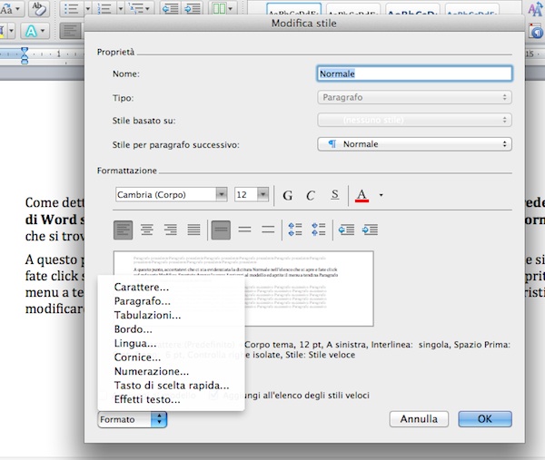 Come cambiare il modello predefinito di Word su Mac 