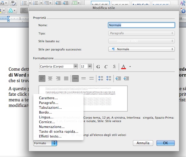 Come cambiare il modello predefinito di Word su Mac  