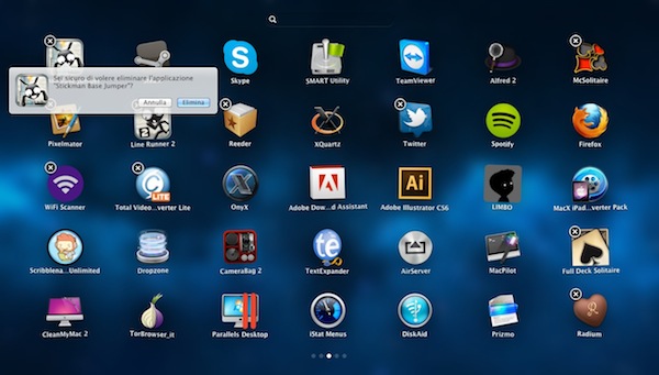 Come rimuovere applicazioni Mac  