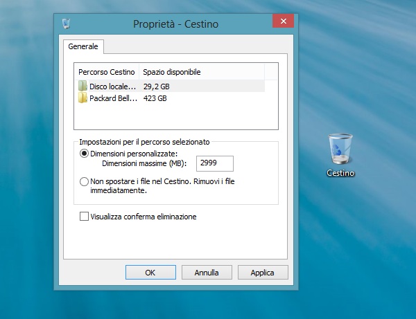 Come eliminare le richieste del cestino su Windows  