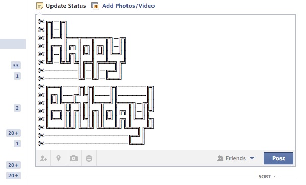 Come inserire ASCII art su Facebook  