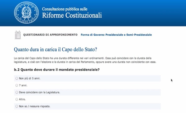 Come partecipare alla Consultazione pubblica sulle Riforme Costituzionali  