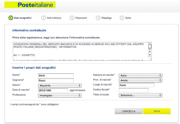 Come spedire una raccomandata online  