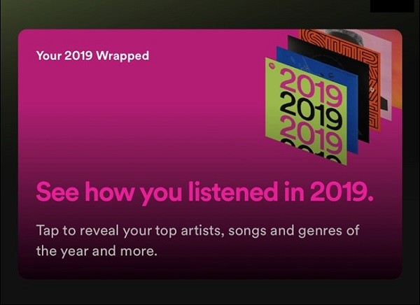 Come vedere i brani più ascoltati su Spotify del 2019 
